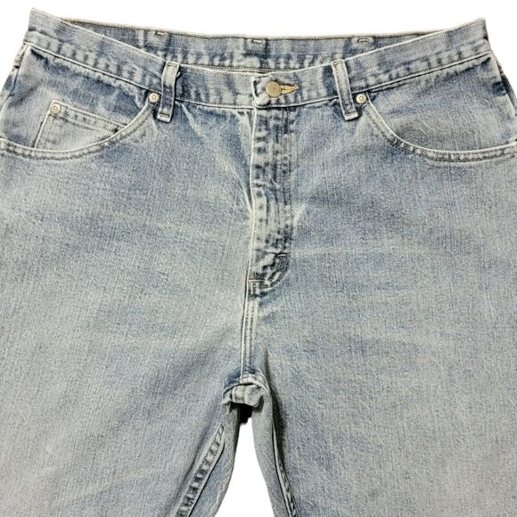 Wrangler‎ Relaxed Fit Blue Jeans Mens Sz 36x30 Denim Medium Wash Casual Work - Picture 2 of 8